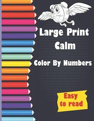 Få Large Print Calm Color by Numbers af Chouch Color Print som