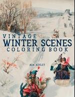 Vintage Winter Scenes Coloring Book