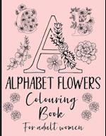 Alphabet Flowers Colouring Book
