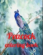 Peacock coloring book