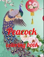 Peacock coloring book