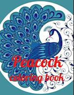 Peacock coloring book