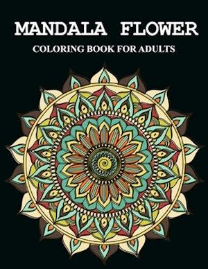 Mandala flower coloring book for adults