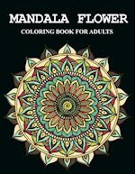 Mandala flower coloring book for adults