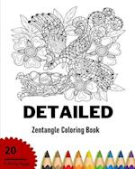 Detailed Zentangle Coloring Book