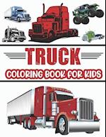 Truck Coloring Book For Kids.