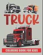 Truck Coloring Book For Kids.