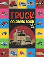 Truck Coloring Book For Kids.