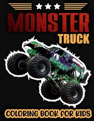 Monster Truck Coloring Book For Kids.