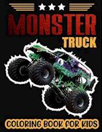 Monster Truck Coloring Book For Kids.