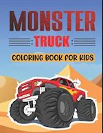 Monster Truck Coloring Book For Kids.