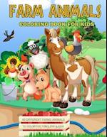 Farm Animals Coloring Book for Kids