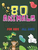 80 Animals Coloring Book For Kids All Ages