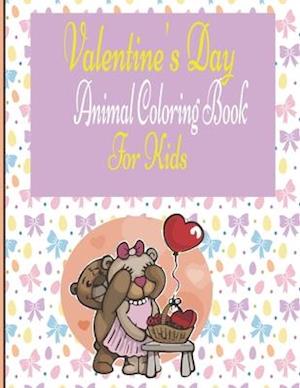 Valentine's Day Animal Coloring Book For Kids