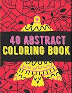 40 Abstract Coloring Book