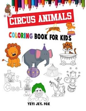 Circus animals coloring book for kids