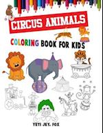 Circus animals coloring book for kids