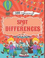 Spot the Differences: Search and Find 500 Differences with Answers, Activity Books for Kids Ages 4-8. 