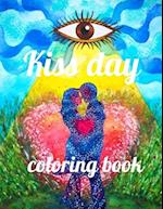 Kiss day coloring book