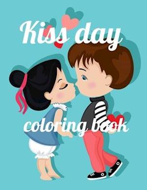 Kiss day coloring book