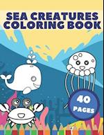 Sea Creatures Coloring Book