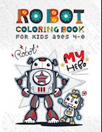 Robot Coloring Books for Kids Ages 4-8