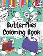 Butterflies Coloring Book