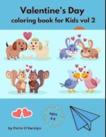 Valentine's Day coloring book for Kids vol 2