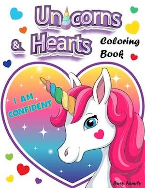 Unicorns & Hearts Coloring Book