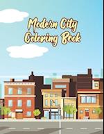 Modern City Coloring Book