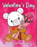 Valentine's Day Coloring Book for Toddlers Ages 2-4