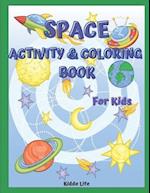 Space Activity & Coloring Book for Kids