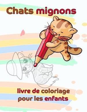 Chats mignons livre de coloriage pour les enfants