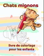 Chats mignons livre de coloriage pour les enfants