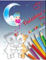 Valentine's Day Coloring Book for Kids: valentines day books for kids, cute valentines day cupid,valentines books for kids, hearts love, animals color