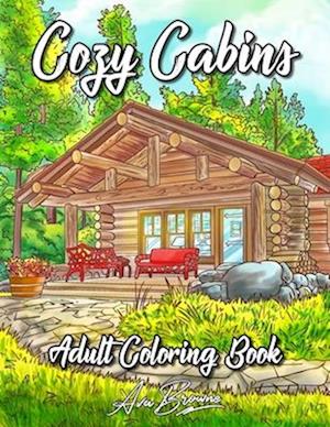 Cozy Cabins Coloring Book