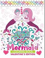 mermaid coloring book valentine's edition