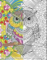Adult Coloring Book Stress Relieving Designs Animals Mandalas