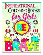 inspirational coloring book for girls be brave