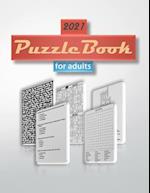 2021 Puzzle Book for Adults