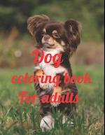 Dog coloring book for adults