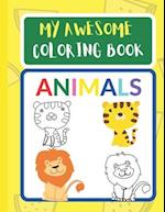 My Awesome Coloring Book-Animals
