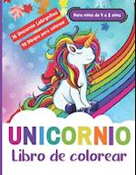 Libro de Colorear Unicornio Para niños de 4 a 8 años - 16 Unicornio Labrynthes - 40 Dibujos para colorear