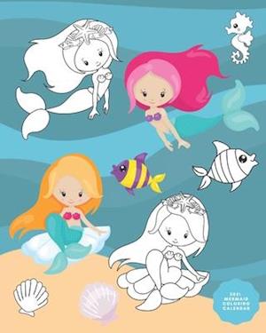 2021 Mermaid Coloring Calendar