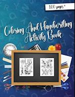Coloring and Handwriting Activity Book
