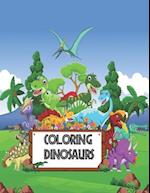 Coloring dinosaurs