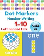 Dot Markers Number Writing 1 - 10, Left handed kids, Ages 3+