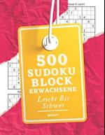 500 Sudoku Block Erwachsene Leicht Bis Schwer