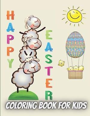 Happy Easter Coloring Book For Kids