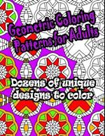 Geometric Coloring Patterns for Adults